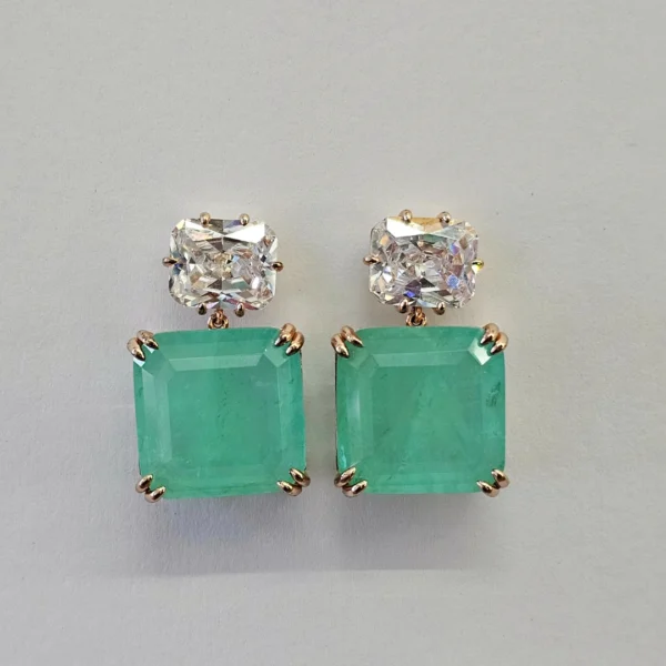 Emerald Grace Earrings - Image 3