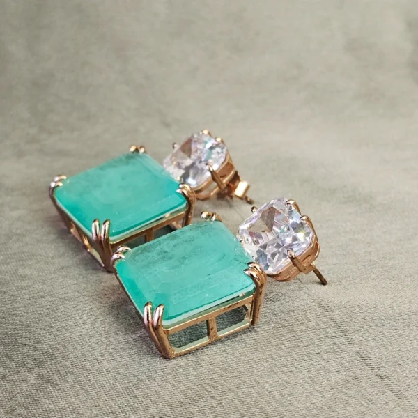 Emerald Grace Earrings - Image 2