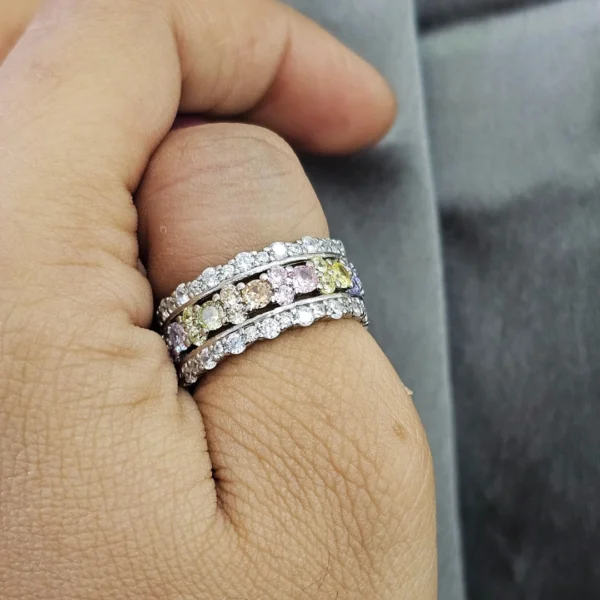 Celestial Aurora Eternity Ring - Image 3