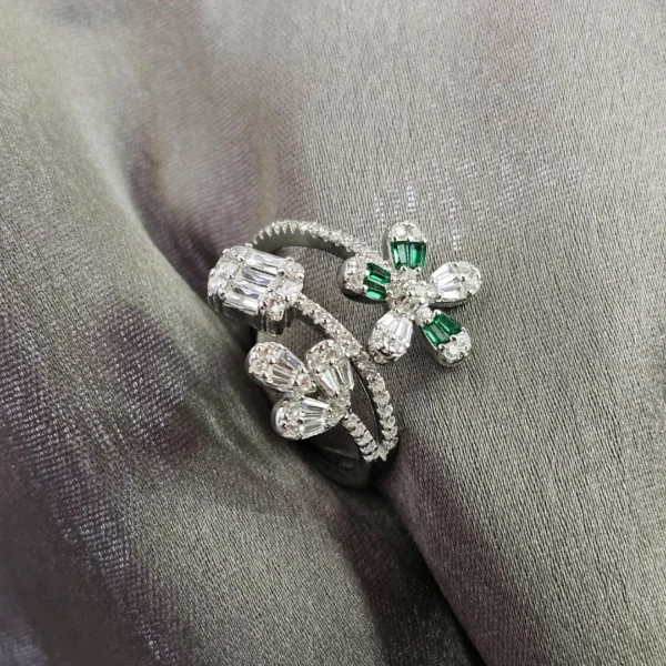Emerald Bloom Elegance Ring