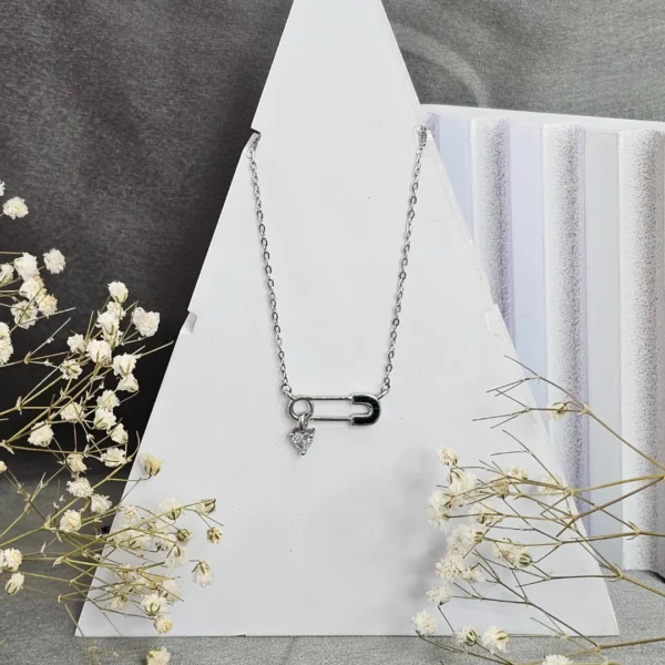 Diamond Pin Necklace