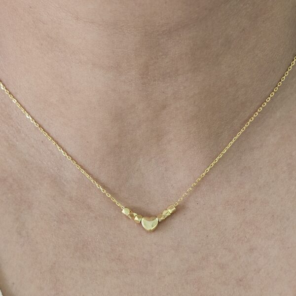 Dot Heart Necklace