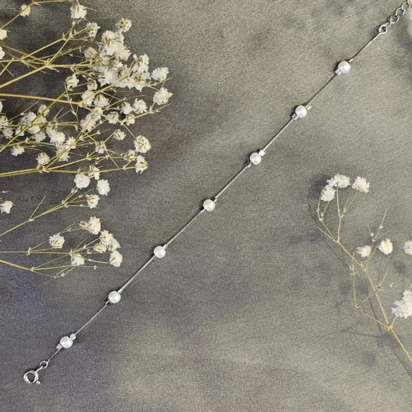 Pearl Line Bracelet - Image 2