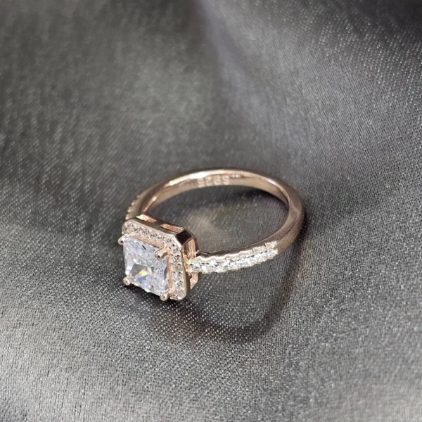 Princess Cut Solitaire Ring - Image 3