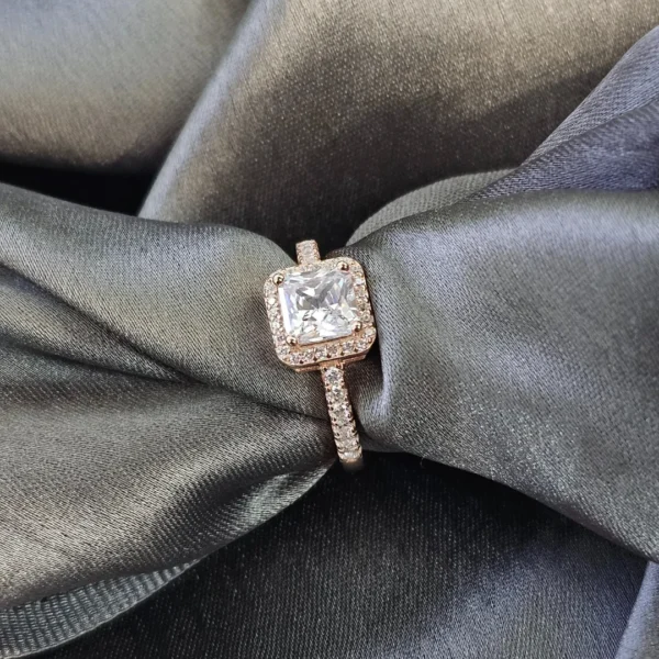 Princess Cut Solitaire Ring - Image 2
