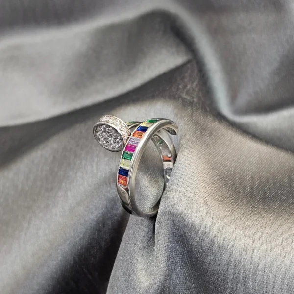 Rainbow Band Ring - Image 2