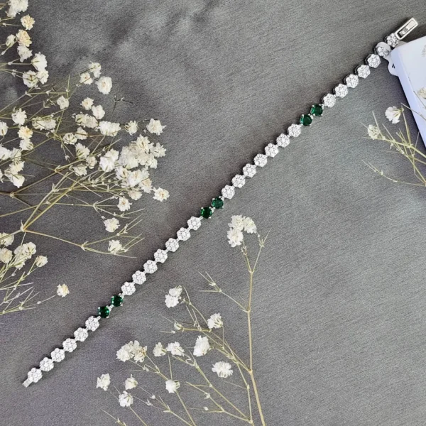 Emerald Link Bracelet - Image 2