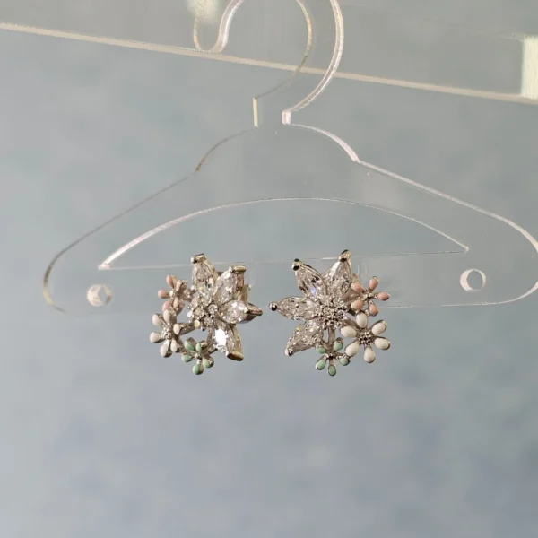 Crystal Petals Earrings - Image 2