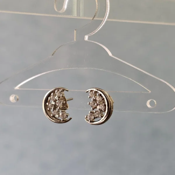 Stardust Crescent Earrings - Image 2