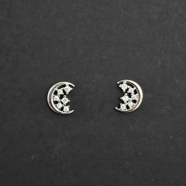 Stardust Crescent Earrings