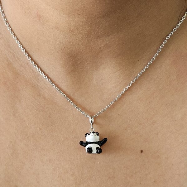 Tiny Panda Charm Necklace