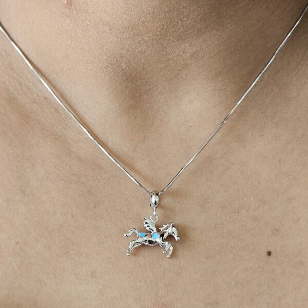 Flying Horse Charm Necklace