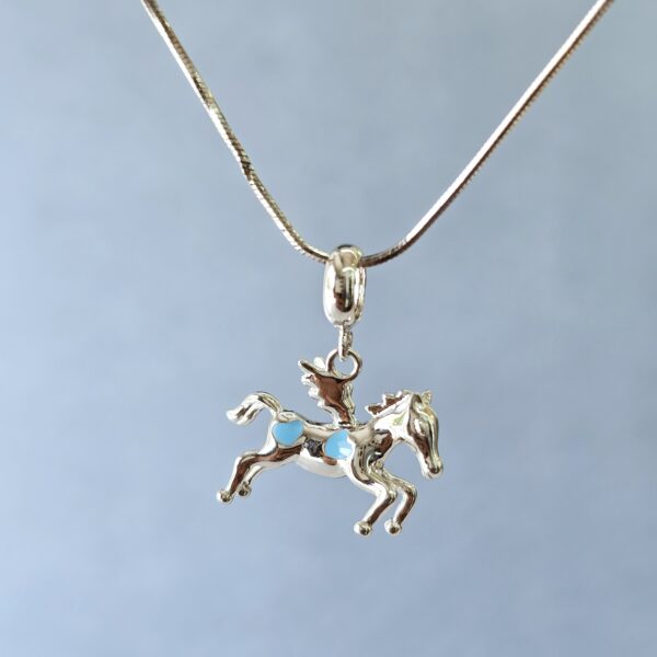 Flying Horse Charm Necklace - Image 2