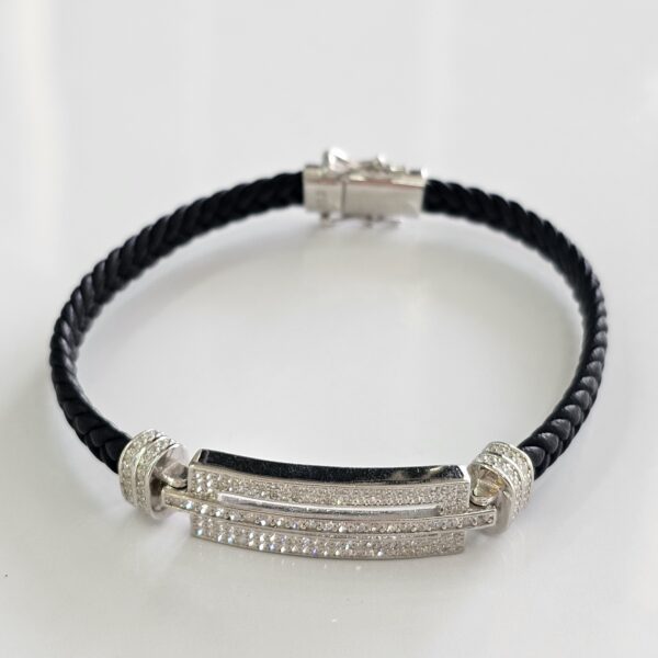 Dazzle Leather Bracelet - Image 2