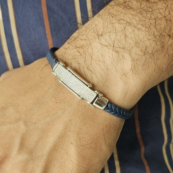 Icy Leather Bracelet