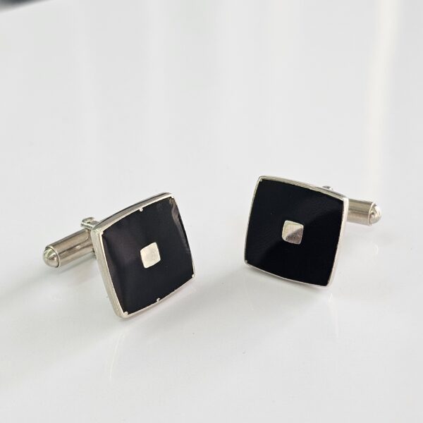 Bold Black Cufflinks