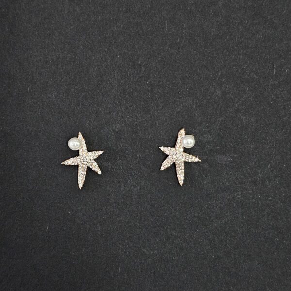Pearl Starfish Earrings