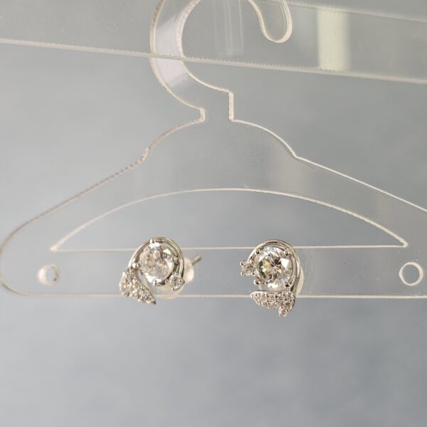 Diamond Curl Earrings - Image 2