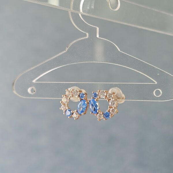 Blue Sparkle Earrings - Image 2