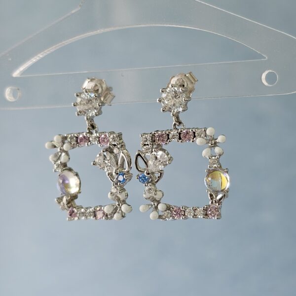 Floral Box Earrings - Image 2
