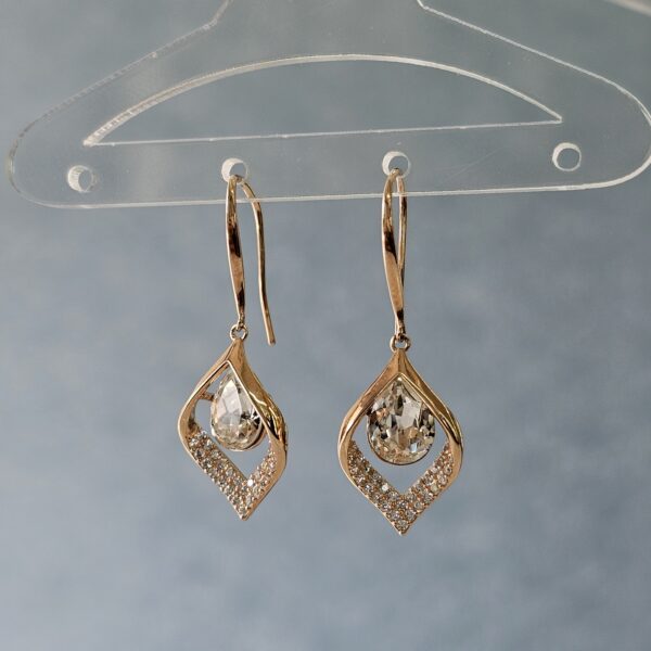 Crystal Drop Earrings - Image 2