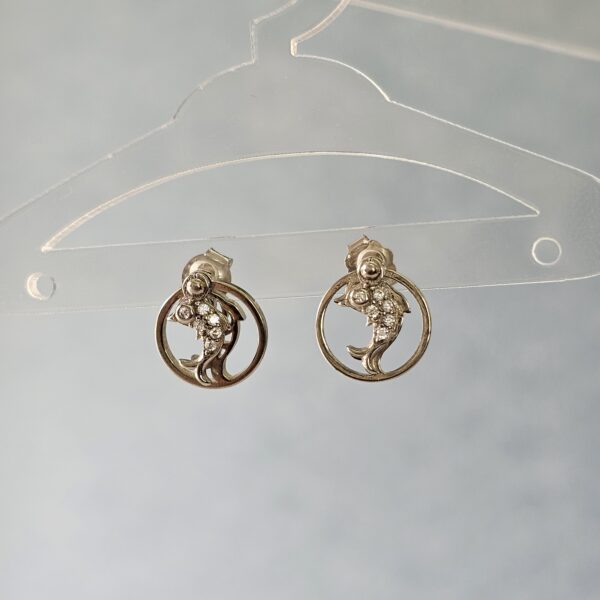Aqua Fish Earrings - Image 2
