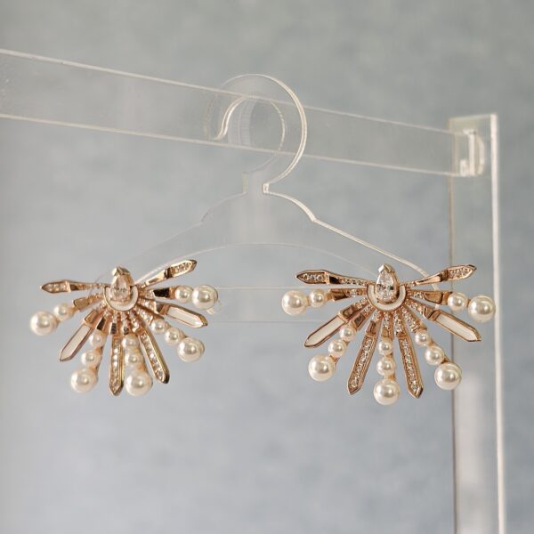 Pearl Boom Earrings - Image 2