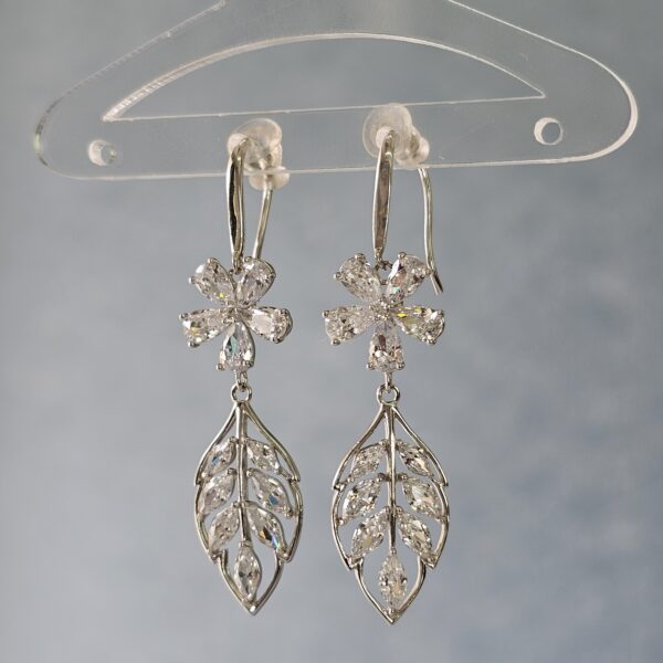 Floral Leaf Earrings - Image 2