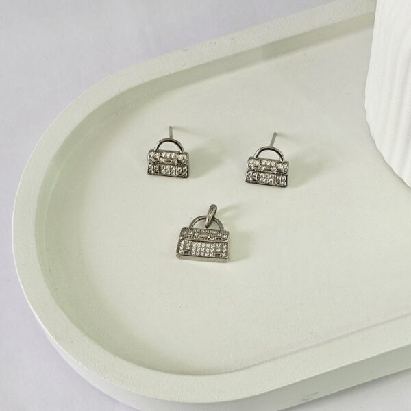 Diamond Purse Pendant Set