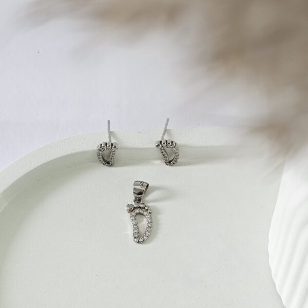 Baby Feet Pendant Set