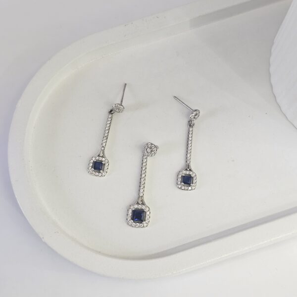 Sapphire Hanging Pendant Set