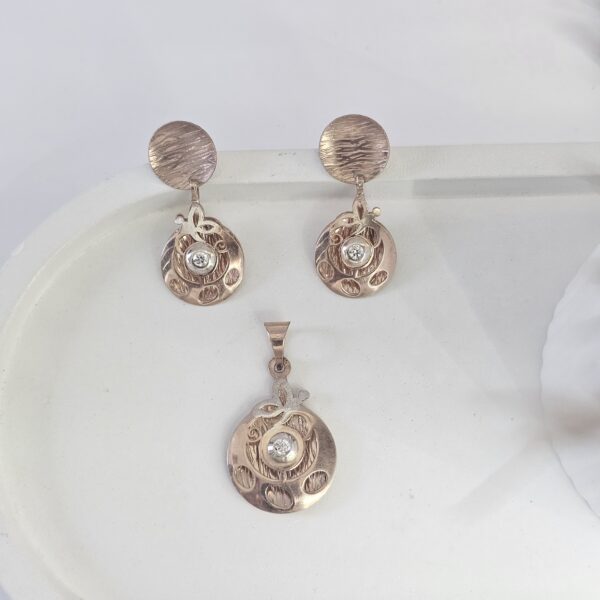 Circle Spark Pendant Set