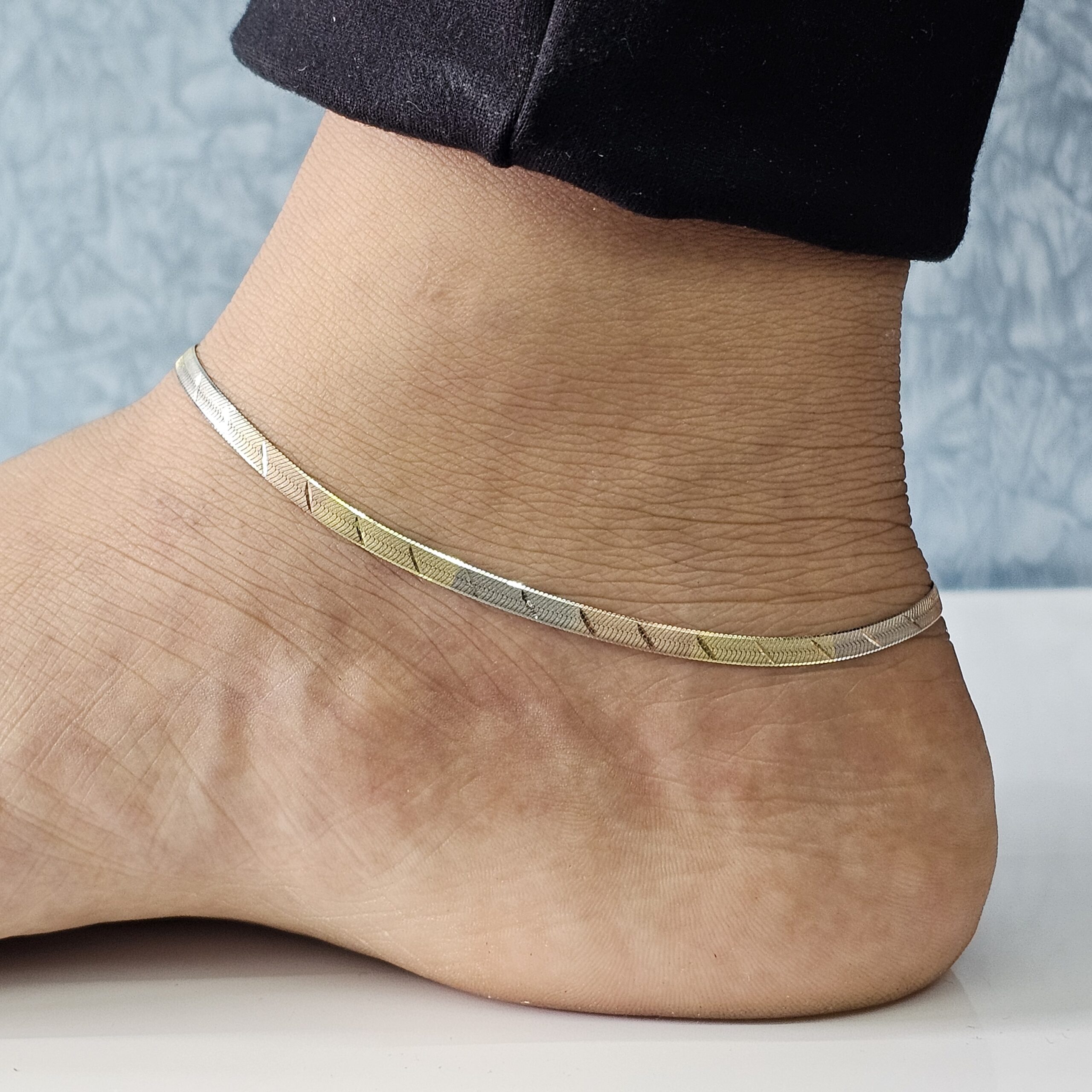 Three Tone Snake Anklet